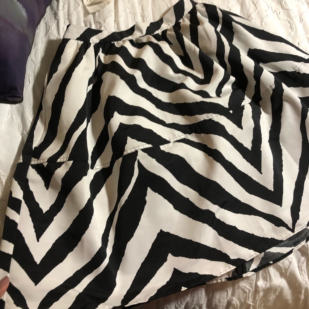 Express midi zebra skirt